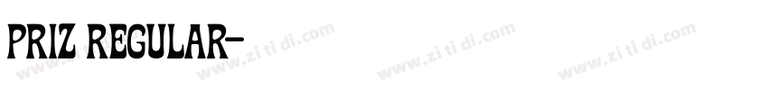 Priz Regular字体转换 Priz Regular字体转换